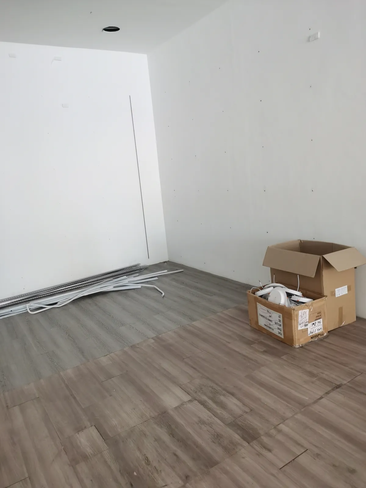Stripped commercial interior after dismantling in Bangi