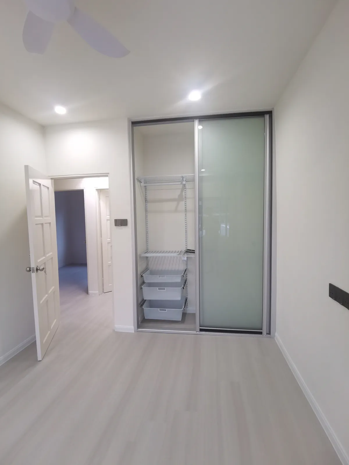 Cabinet installation during residential renovation in Rawang